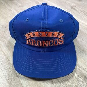 VTG Denver Broncos Snapback Hat NFL Football Youngan Blue Cap